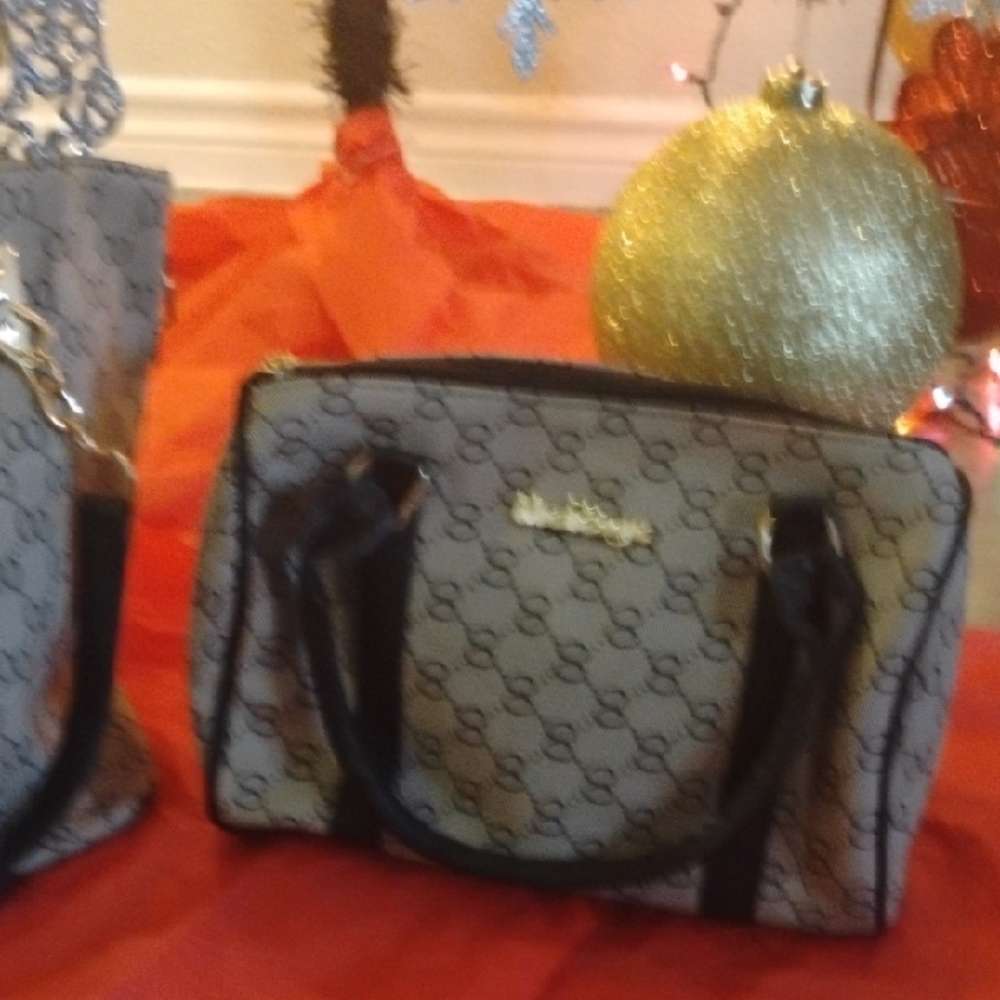 Nique Black and Gray Patterned Baby Bag Set - Picture 6 of 7
